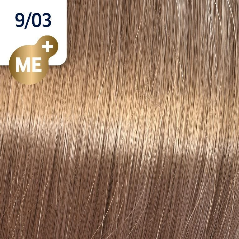 Wella Koleston Perfect Me+ Hajfesték - 9/03 - 60ml - Aranyló Természetes Nagyon Világosszőke főképe